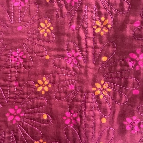 NWT Gudrun Sjoden Jacket quilted floral reversible organic cotton orange rust XL - Picture 7 of 11